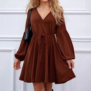 NWOT Brown Shein Dress